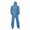 Kleenguard A20 Elastic Back Wrist/Ankle, Hood/Boots Coveralls, 3X-Large, Blue, 20PK 58526